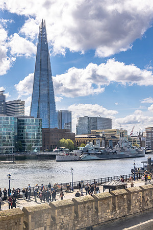 HMS Belfast and The Shard, London